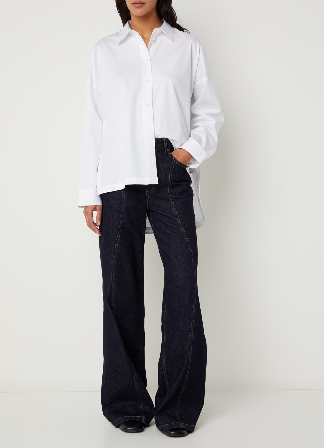 Co'Couture Dalia blouse met stretch - voorkant 4 wit