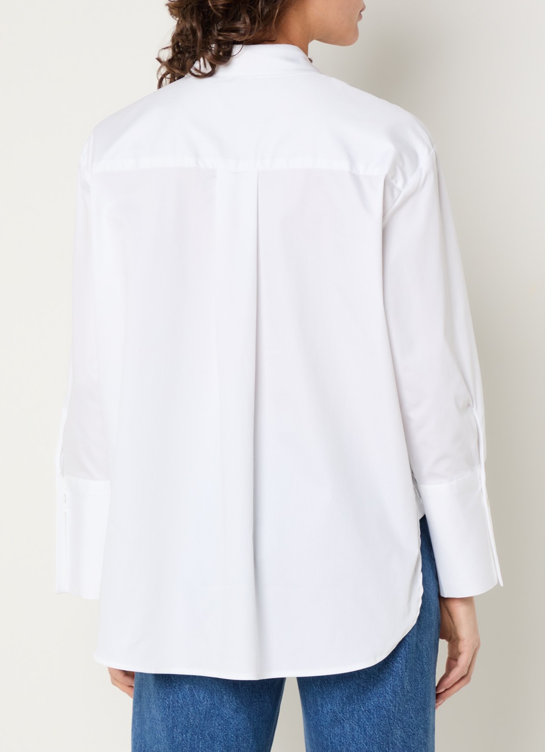 Co'Couture Daliacc blouse met borstzak - achterkant 2 wit
