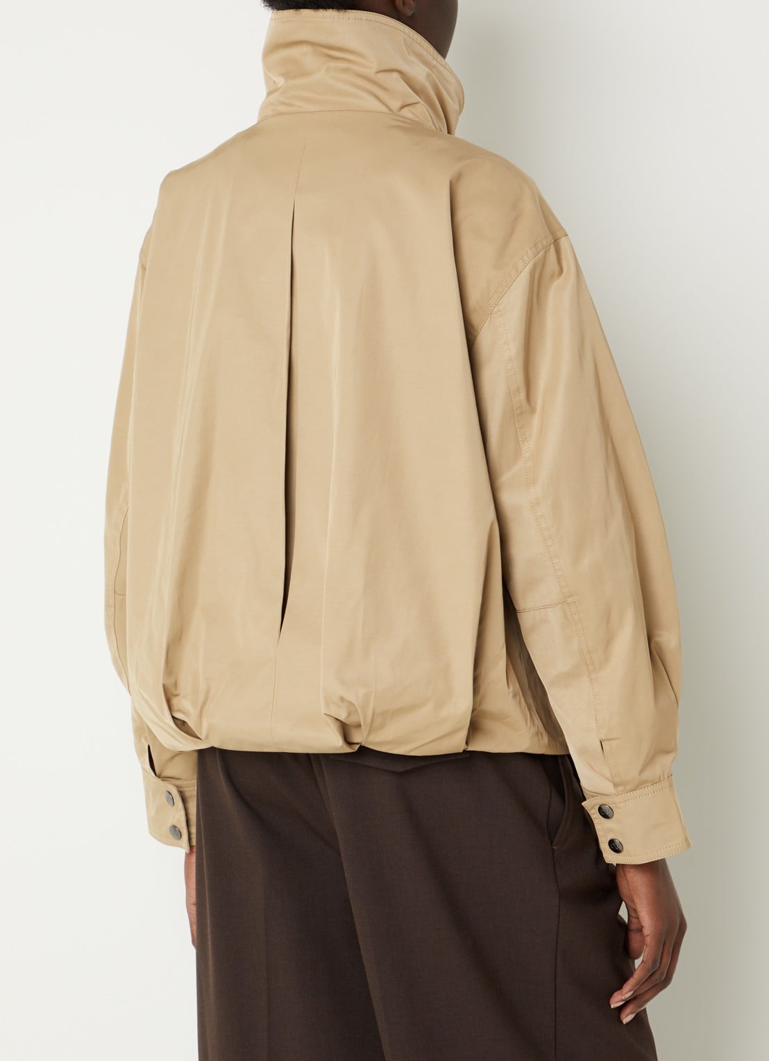 Co'Couture Francis jack met steekzakken - achterkant 3 khaki