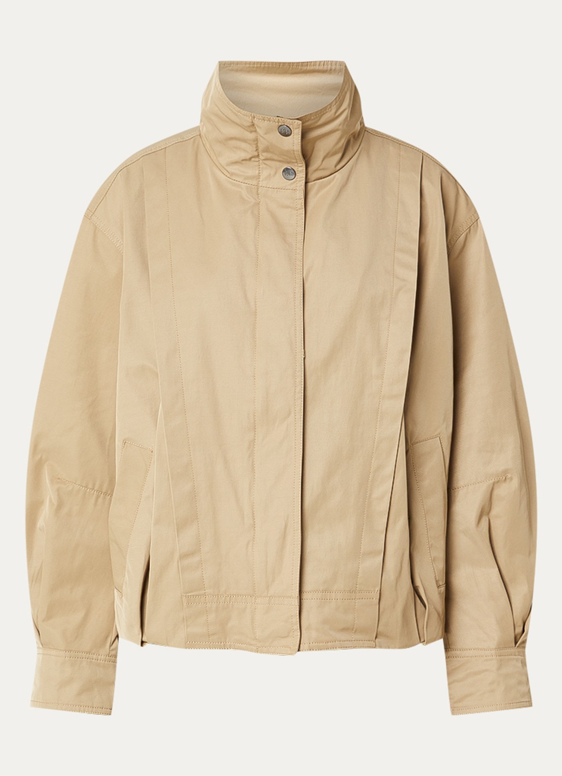 Co'Couture Francis jack met steekzakken - voorkant khaki