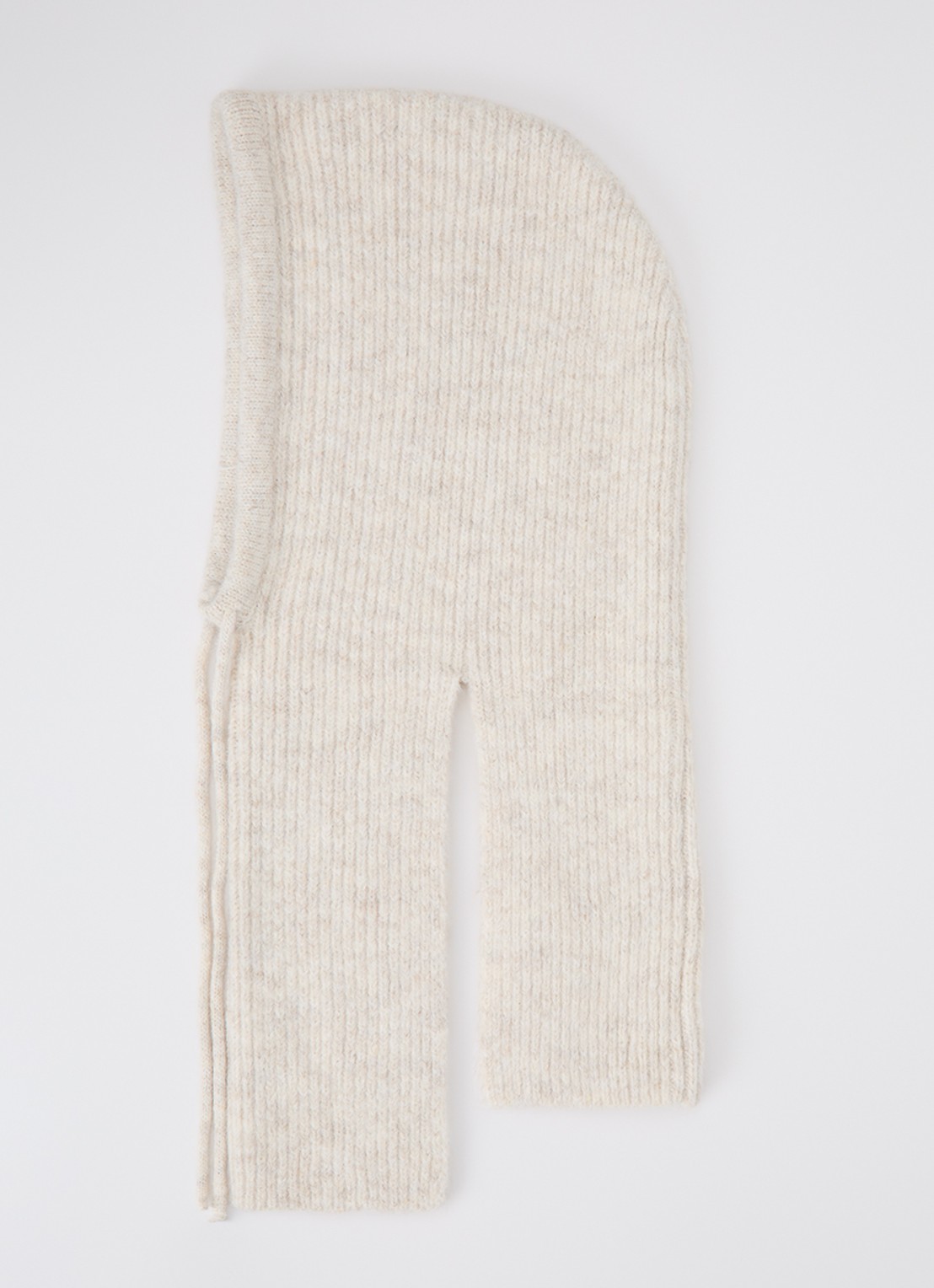 Co'Couture Ginacc balaclava in wolblend - voorkant 2 wit