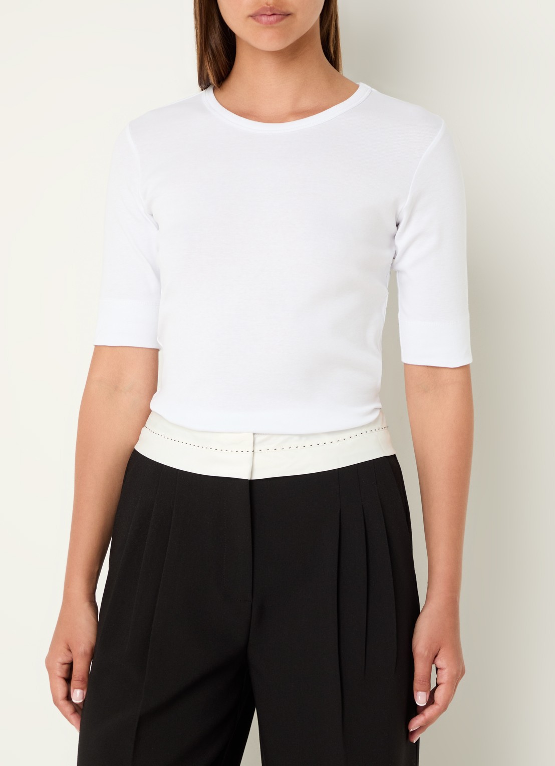 Co'Couture Granny T-shirt van  katoen - detail 3 wit