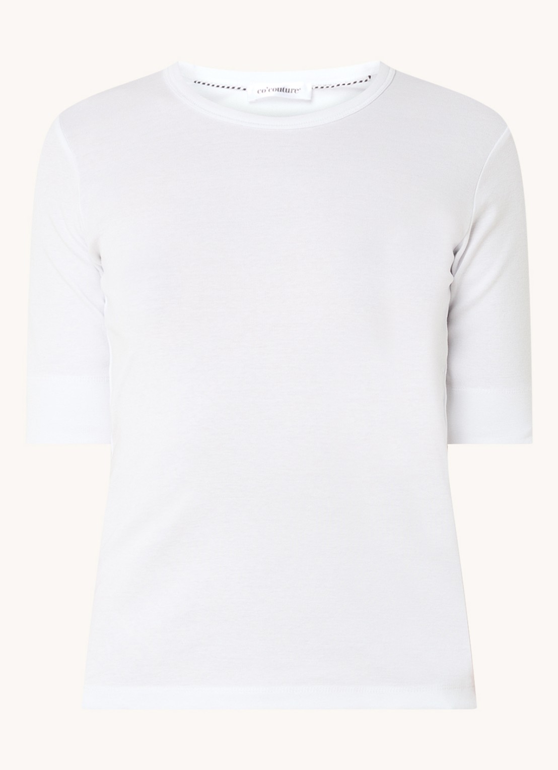 Co'Couture Granny T-shirt van  katoen - voorkant wit