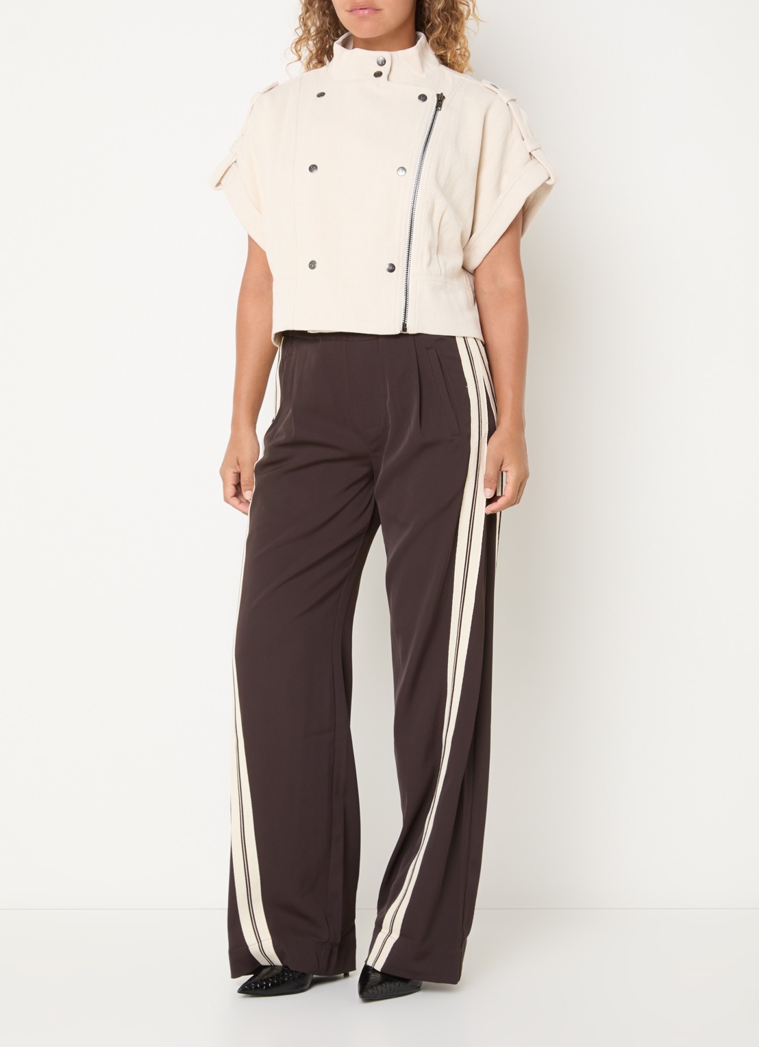 Co'Couture Jack met kraag - voorkant 3 creme