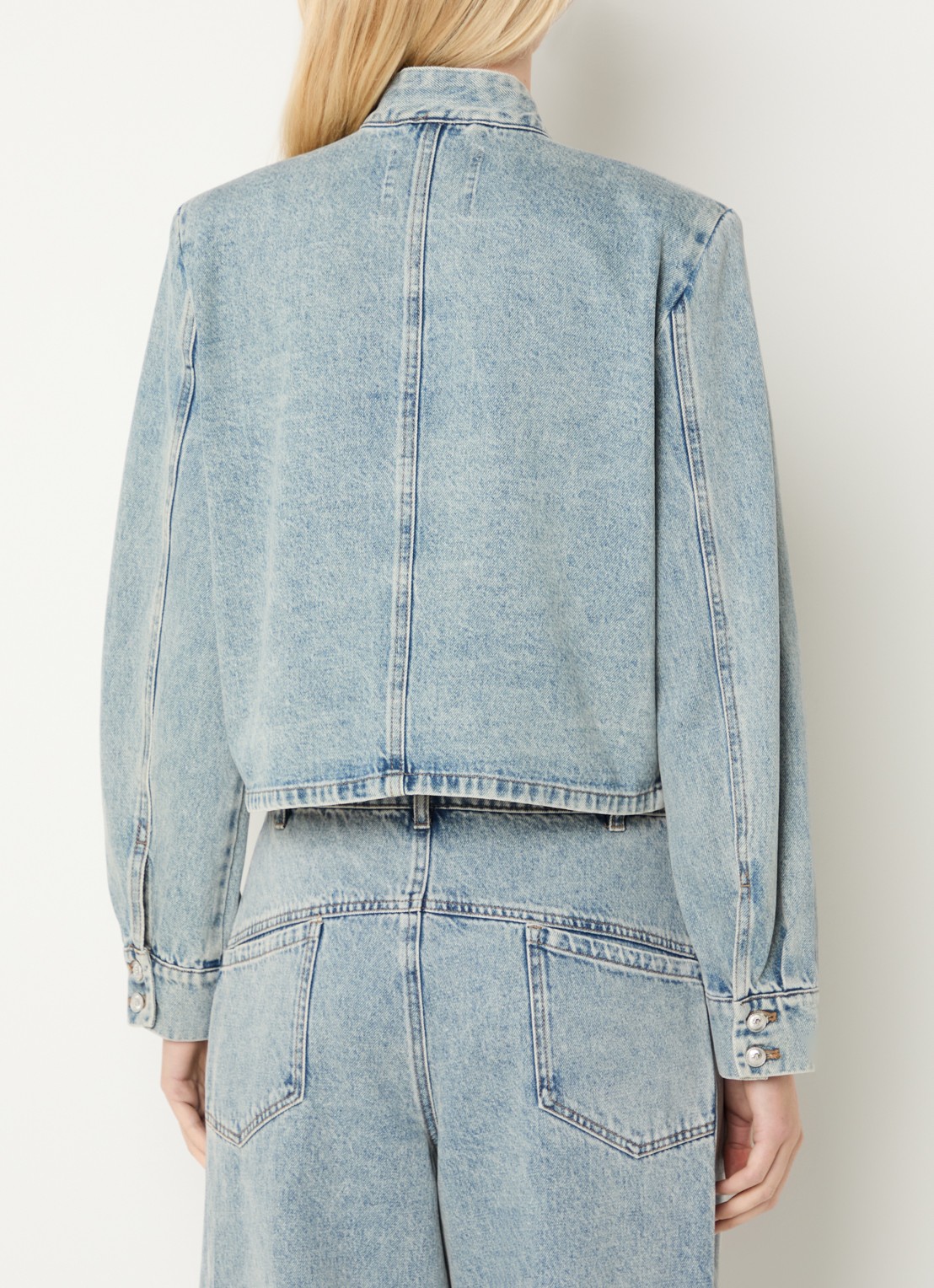 Co'Couture Jackson jack van denim - achterkant 4 lichtblauw