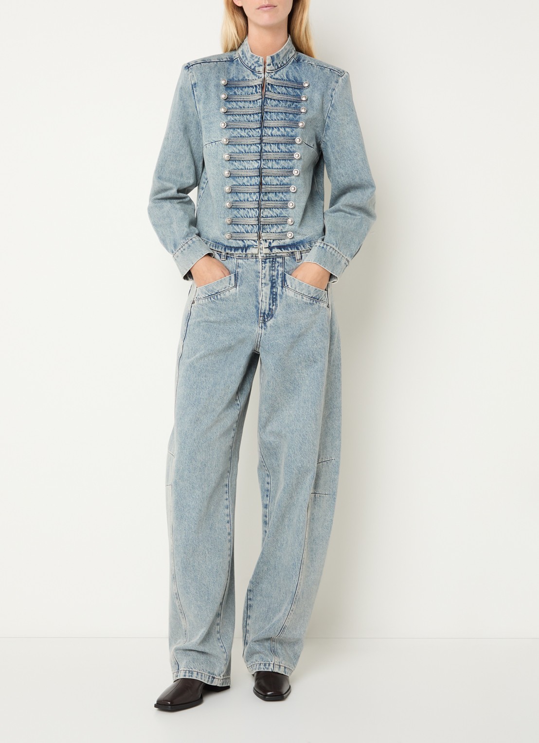 Co'Couture Jackson jack van denim - voorkant 2 lichtblauw