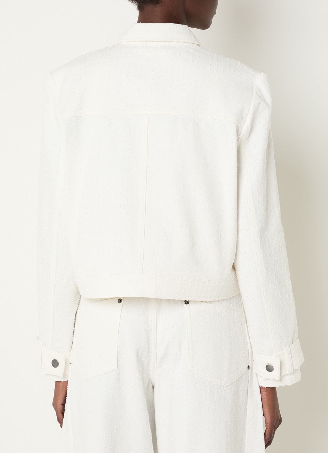 Co'Couture Marcicc jack met structuur - achterkant gebroken wit