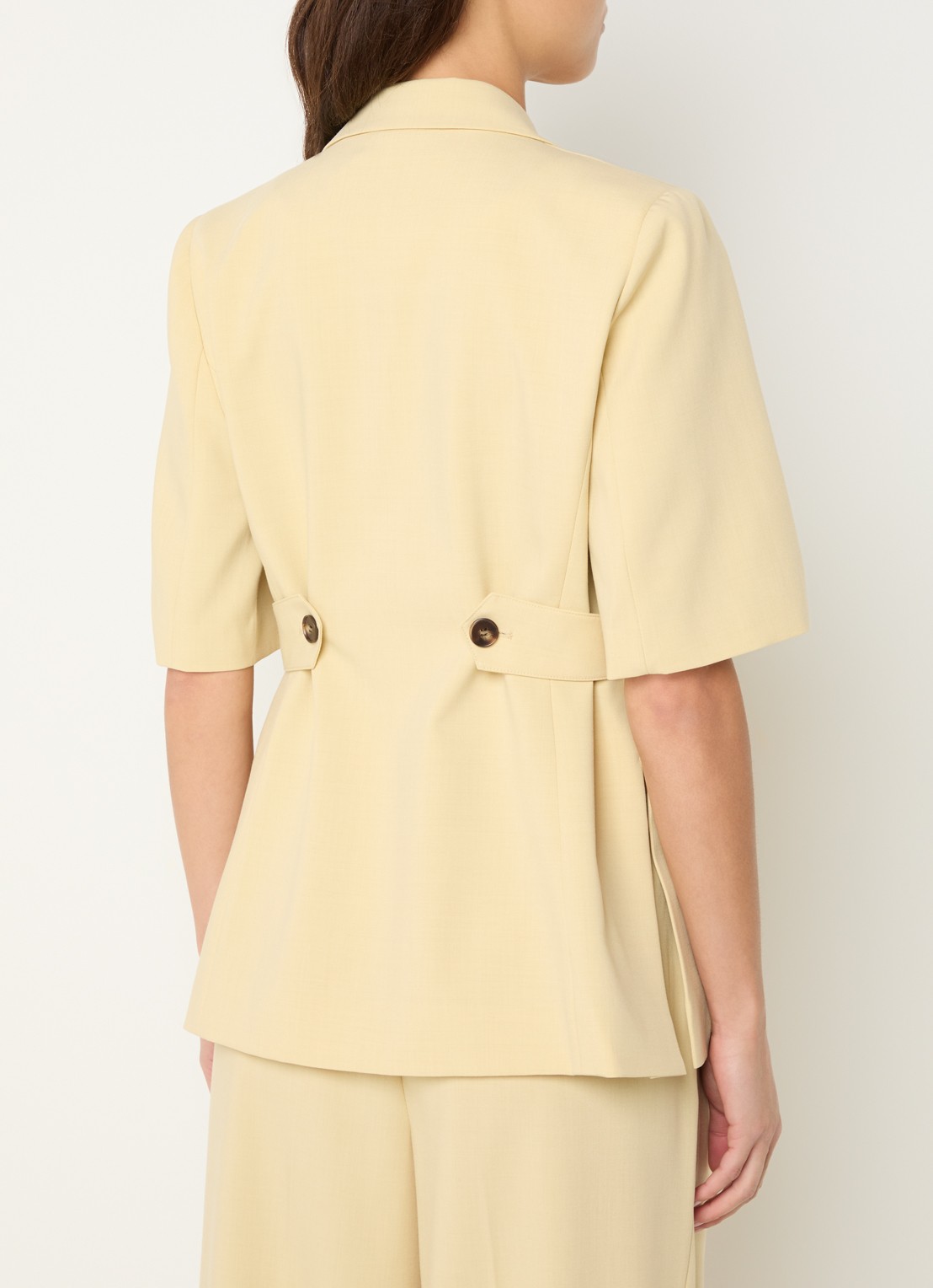 Co'Couture Nilan blazer met klepzakken - achterkant 4 geel
