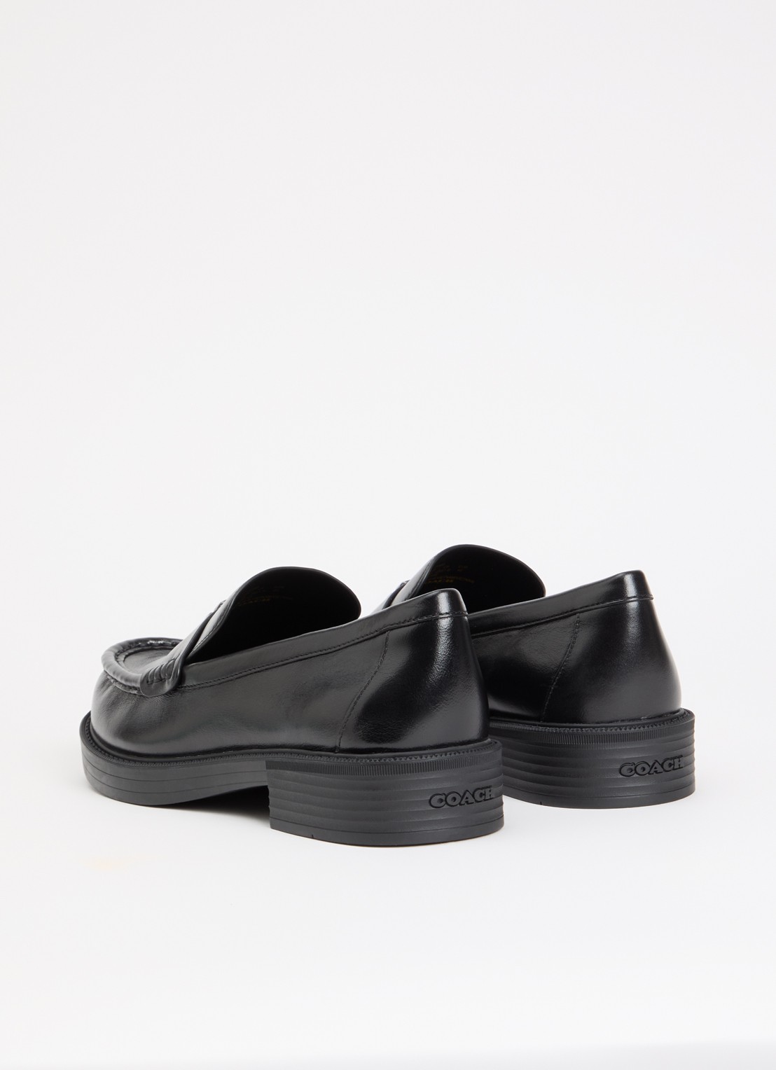Coach Astor loafer van leer - achterkant 5 zwart