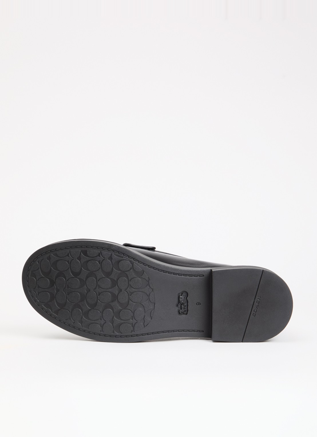 Coach Astor loafer van leer - detail 3 zwart