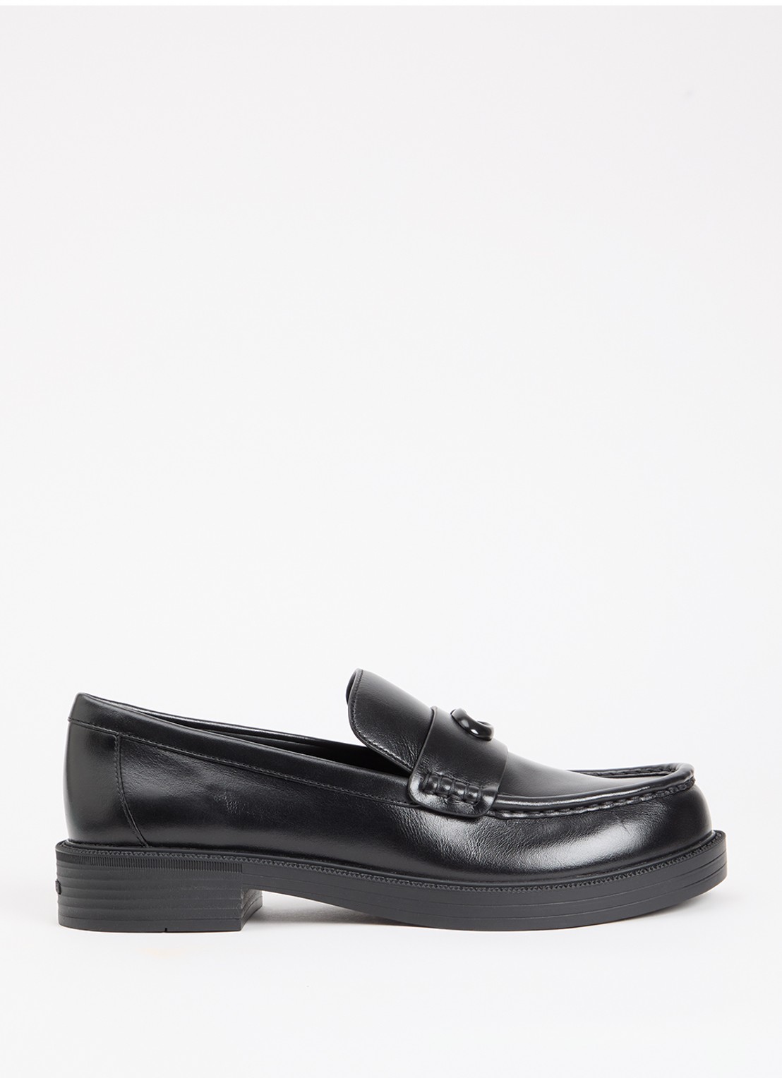 Coach Astor loafer van leer - voorkant 4 zwart