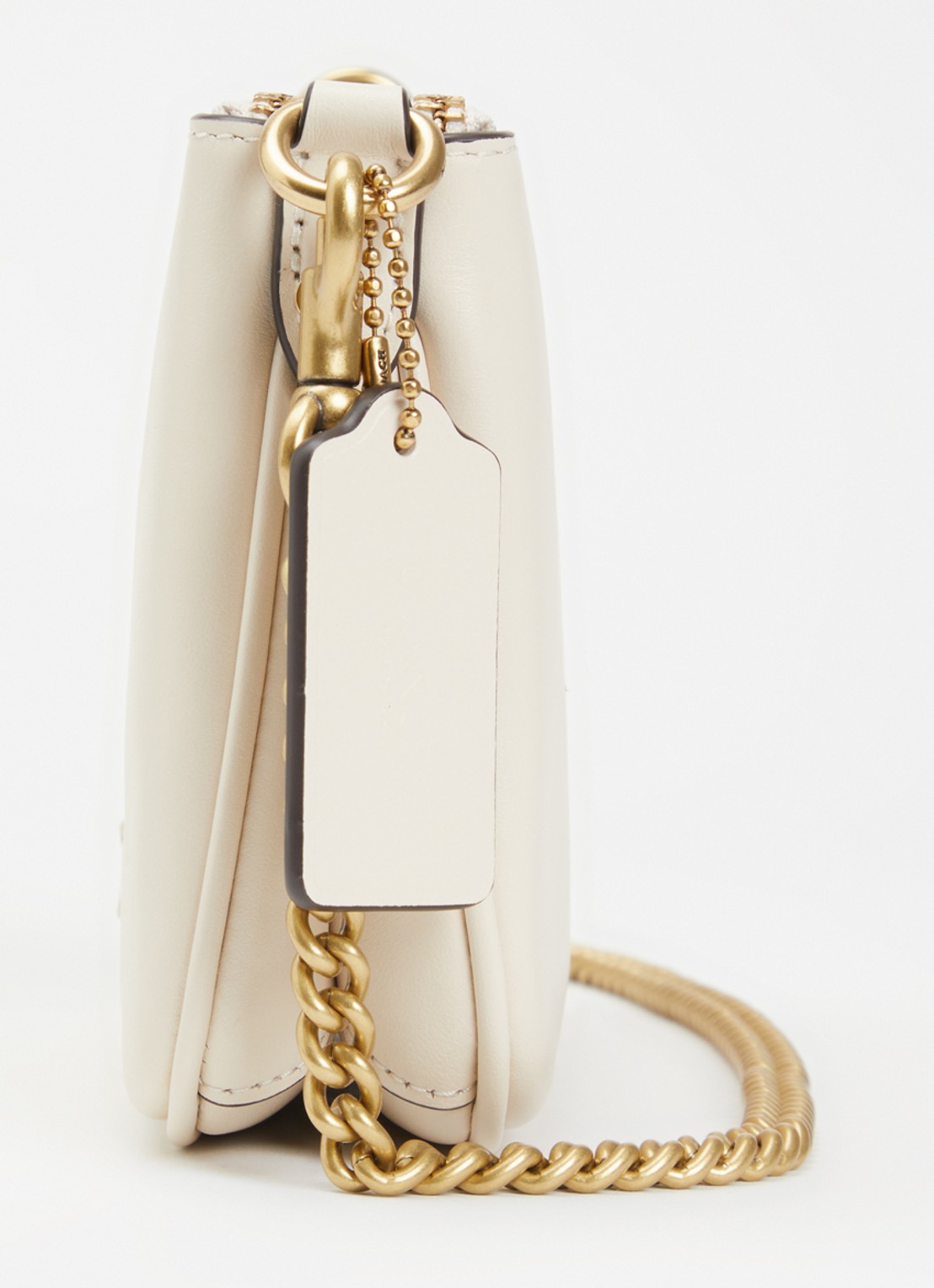 Coach Audrey crossbodytas van kalfsleer met afneembare schouderriem  - detail 6 gebroken wit