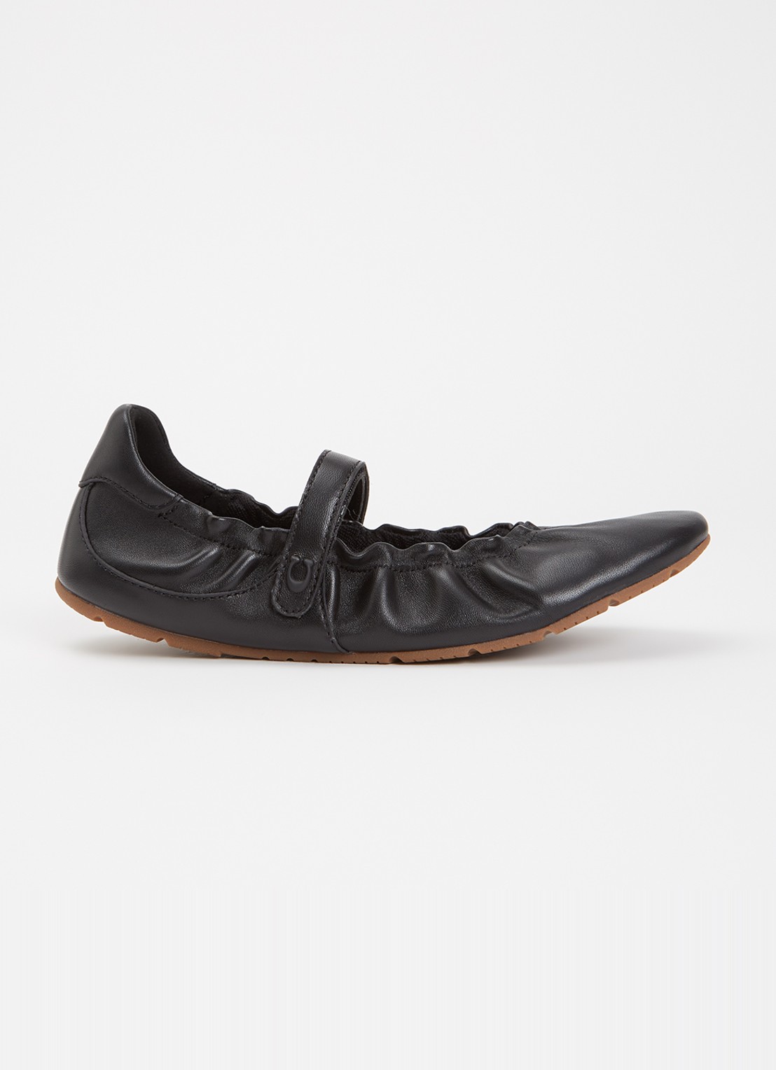 Coach Ballerina van leer - voorkant 5 zwart