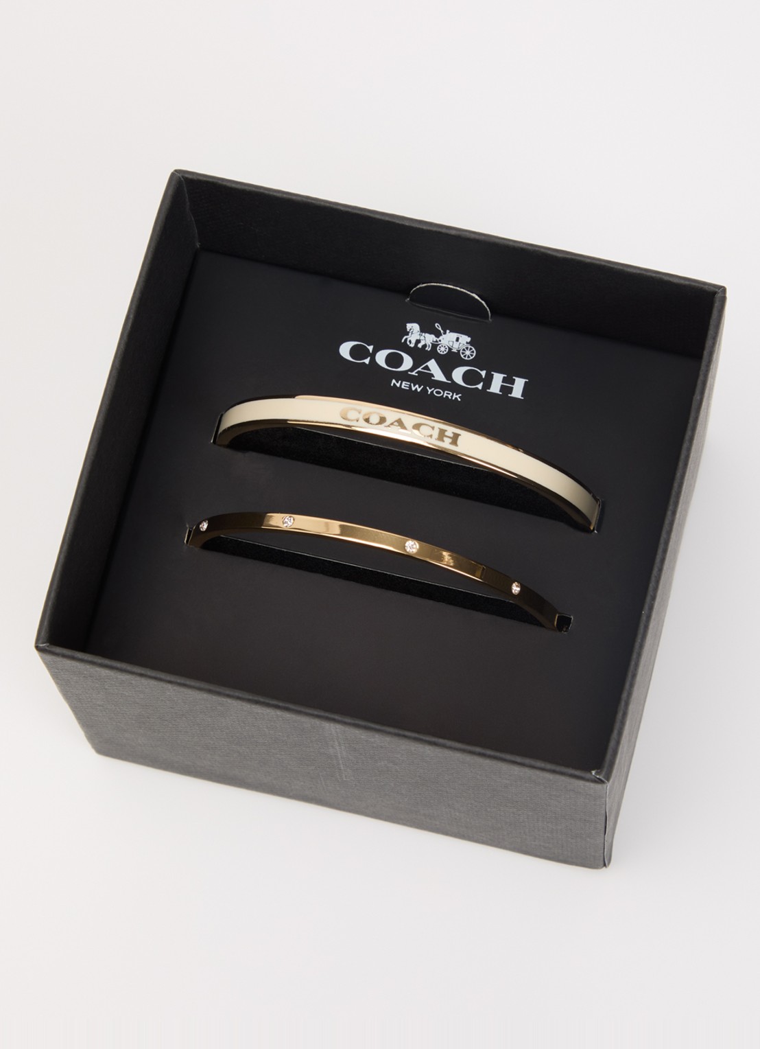 Coach Bangle in set van 2 - detail 4 wit