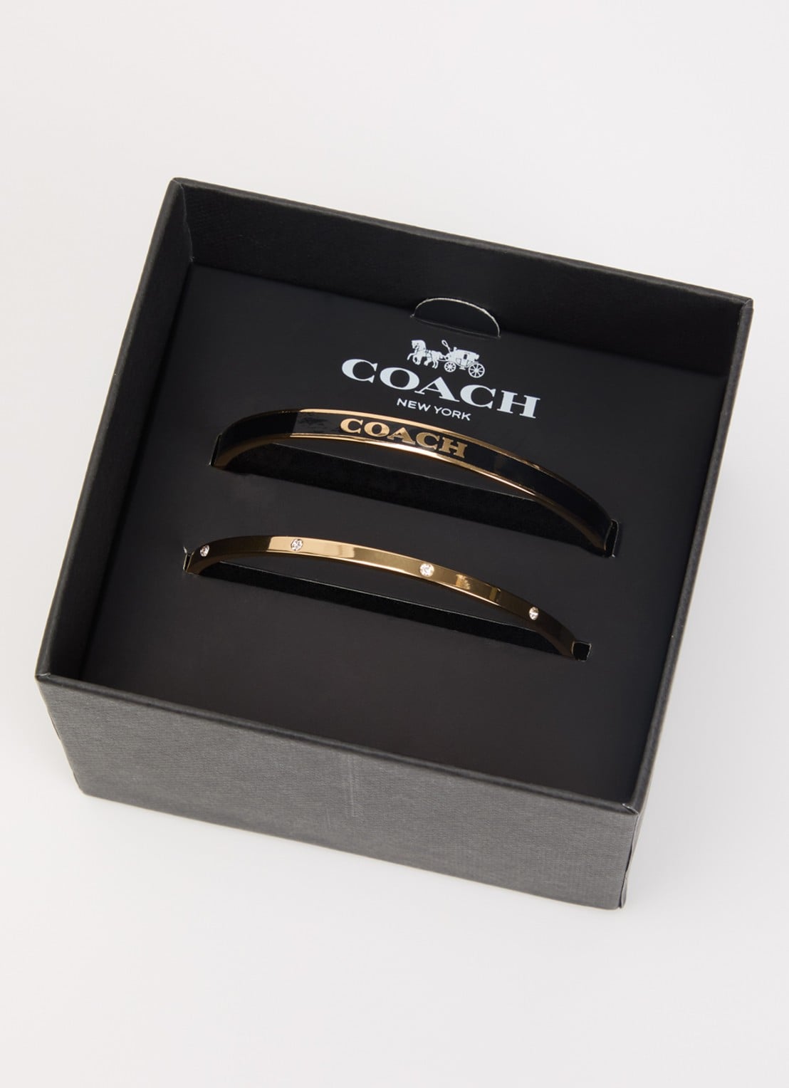 Coach Bangle in set van 2 - detail 4 zwart