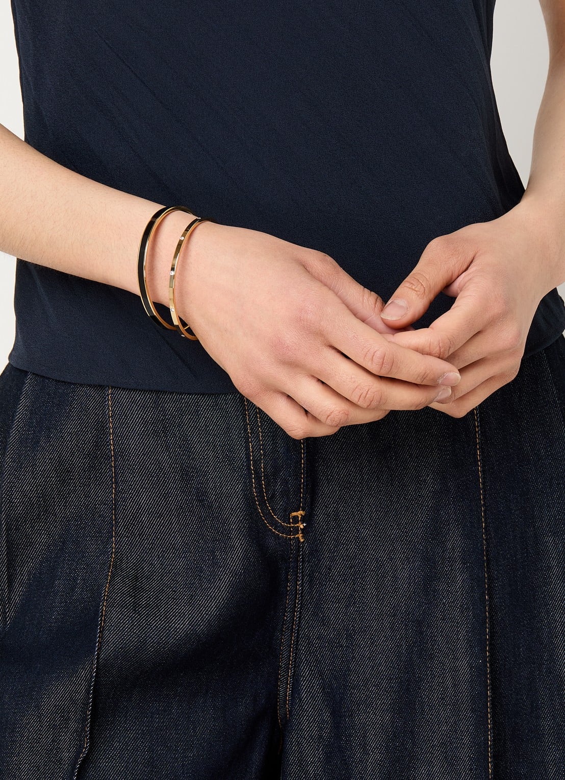 Coach Bangle in set van 2 - voorkant 2 zwart