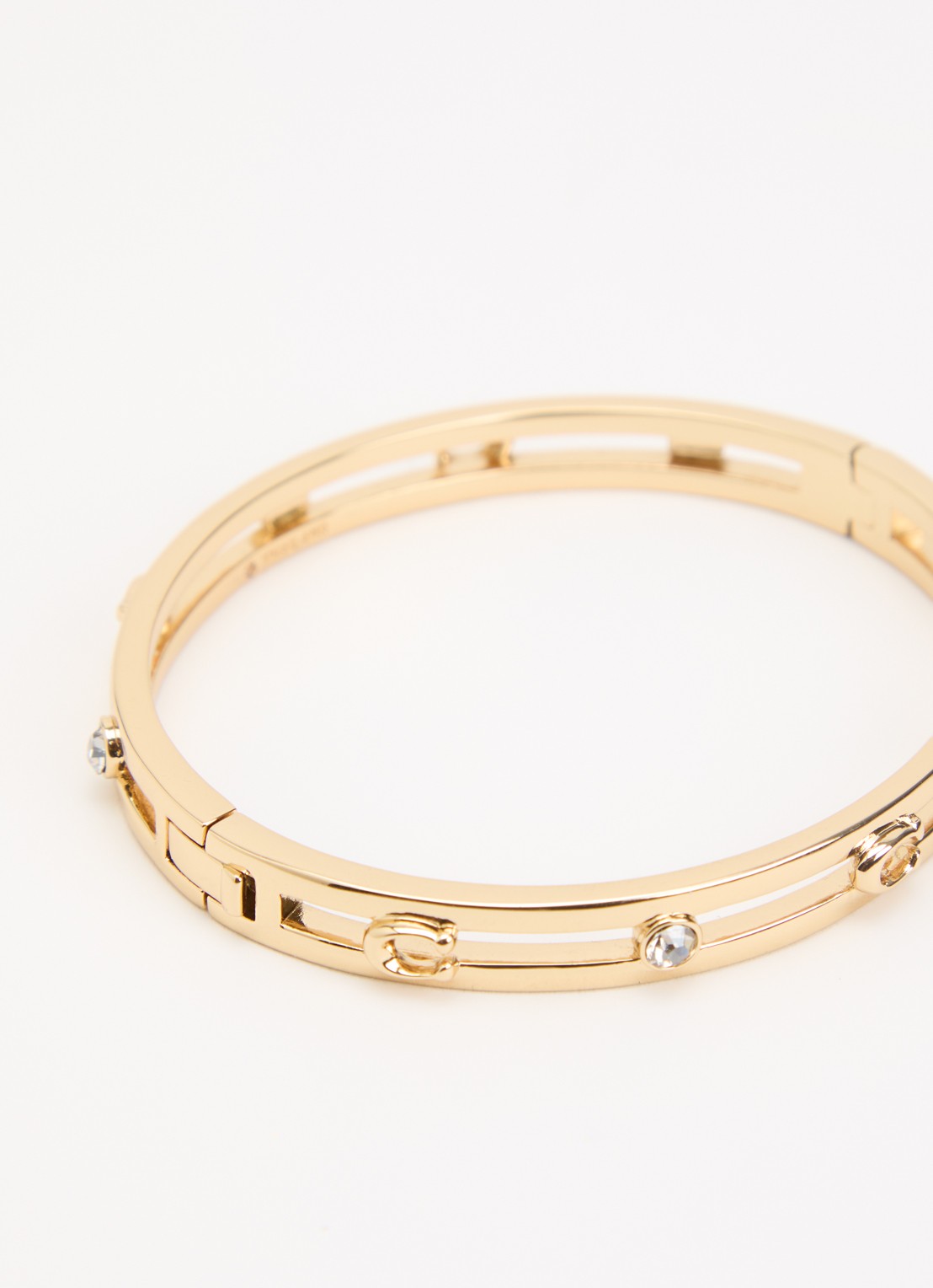 Coach Bangle met kristal - detail 3 goud
