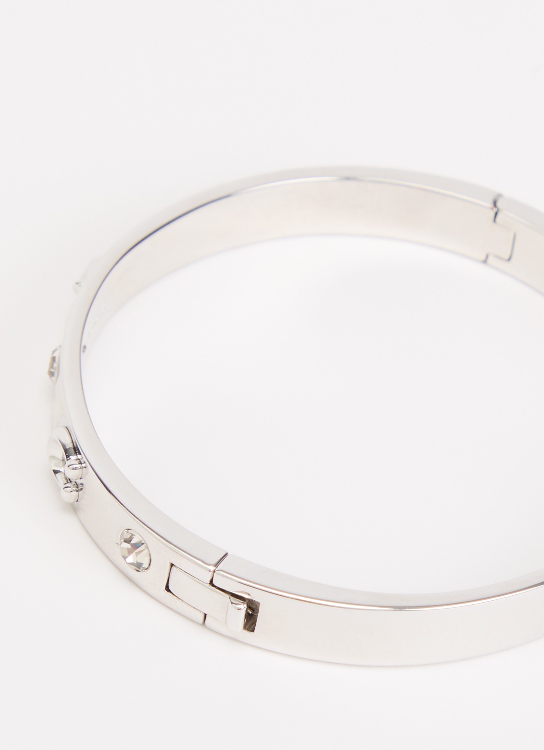 Coach Bangle met kristal - detail zilver