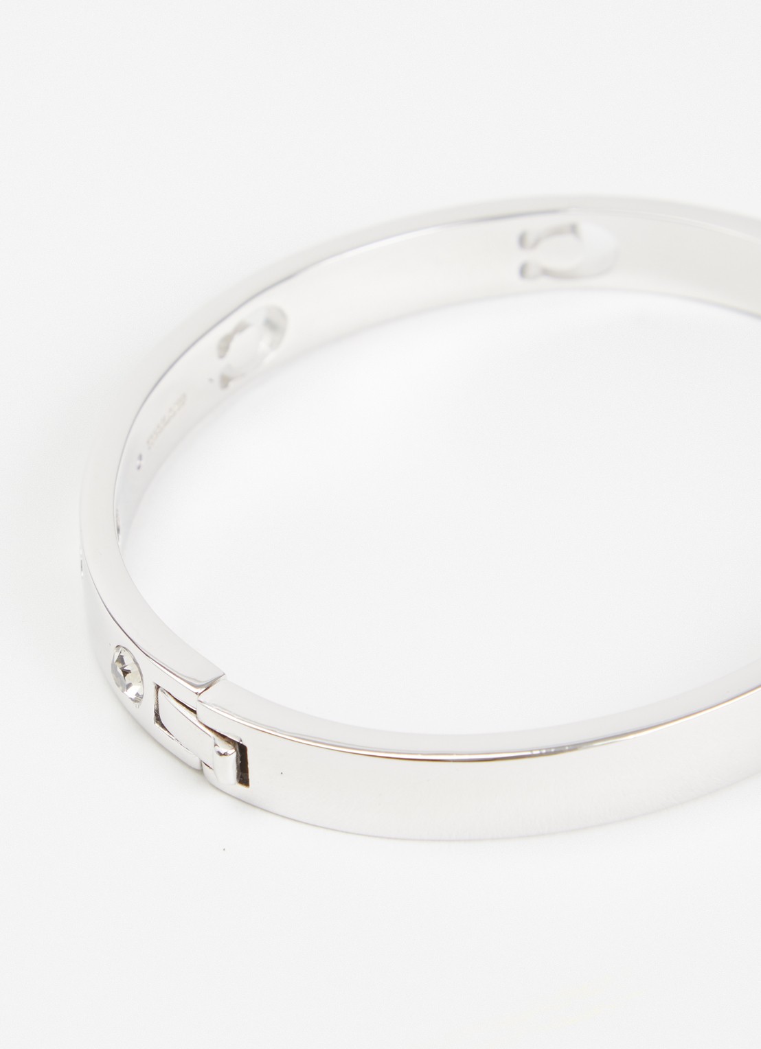 Coach Bangle met logo - detail 3 zilver