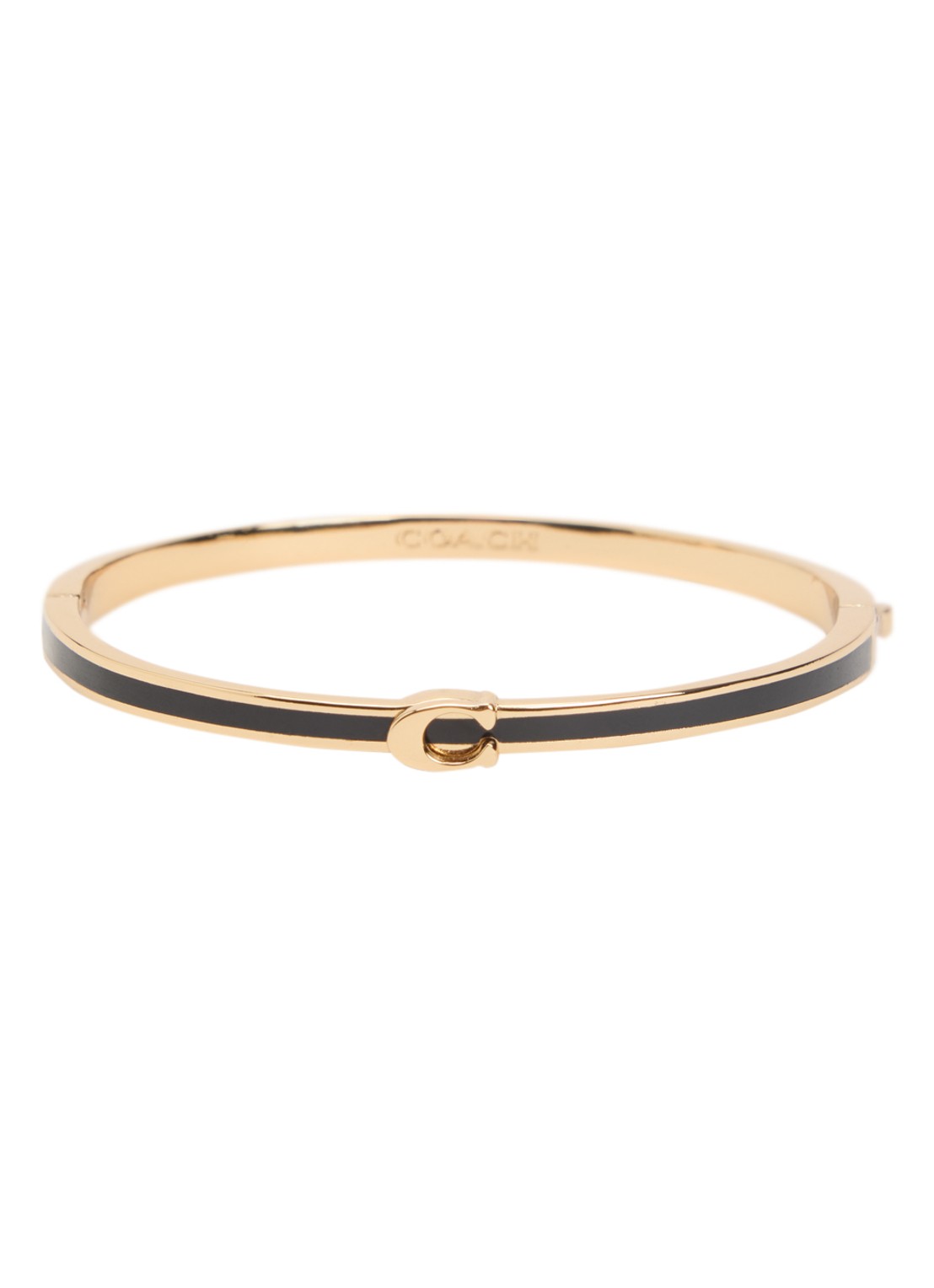 Coach Bangle met logo - voorkant goud