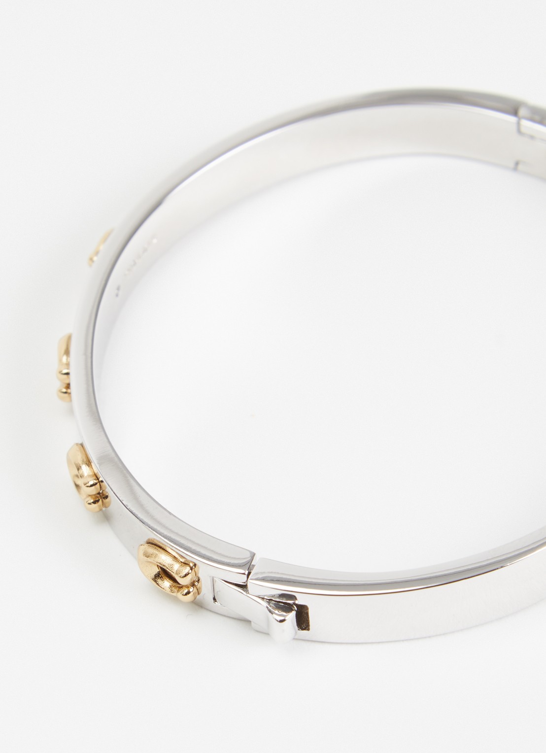 Coach Bangle met logo - detail 3 zilver
