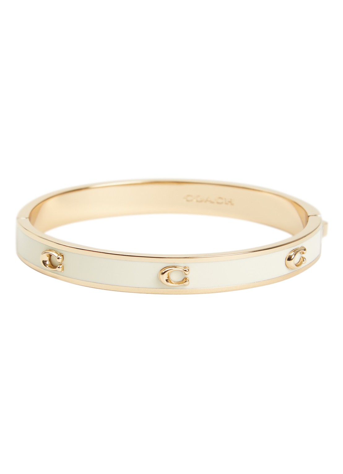 Coach Bangle met logo - voorkant wit