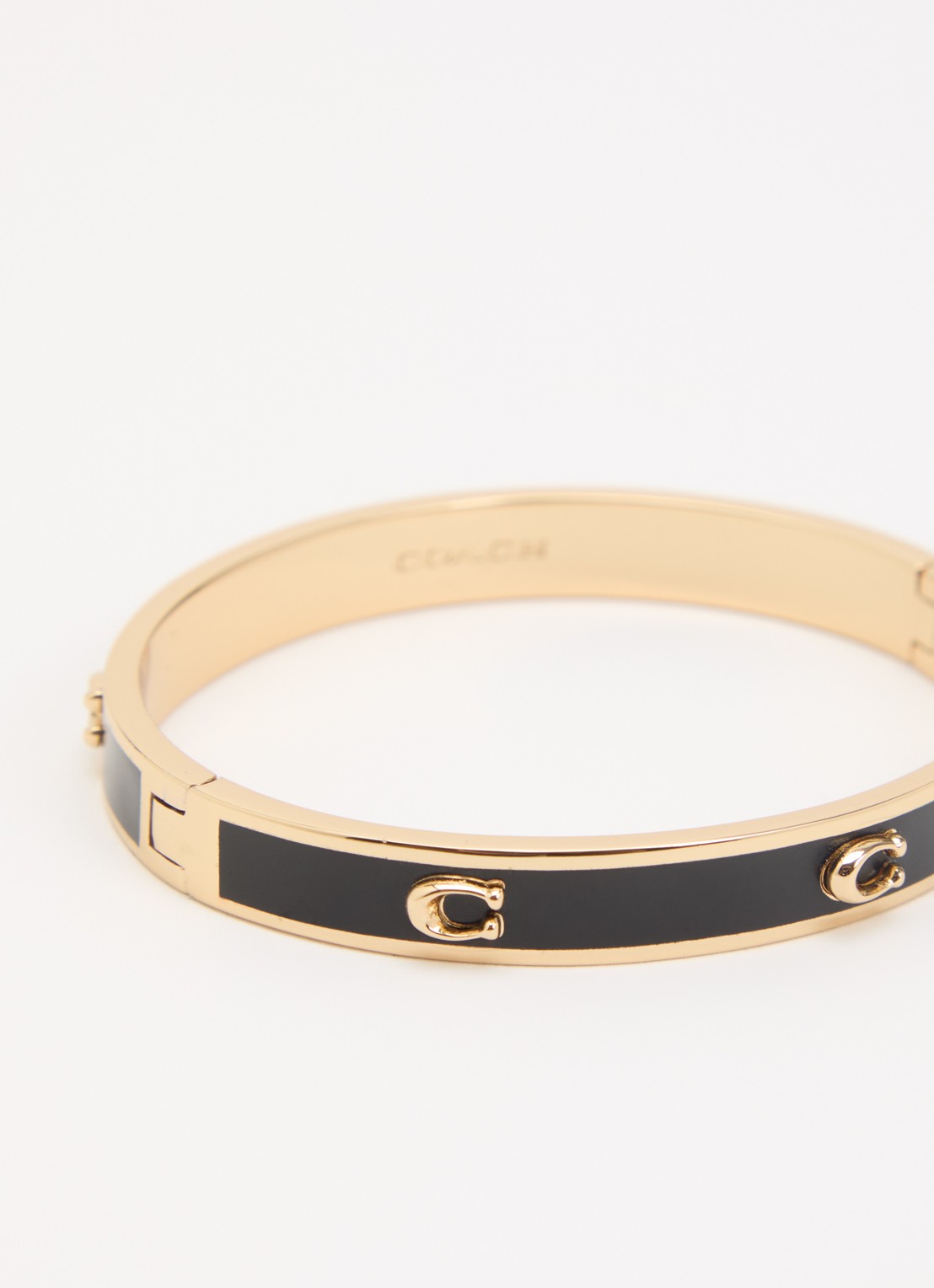 Coach Bangle met logo - detail 3 zwart