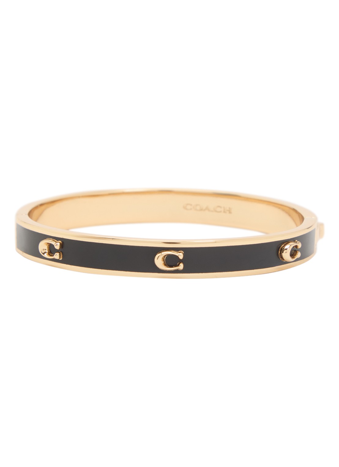 Coach Bangle met logo - voorkant zwart