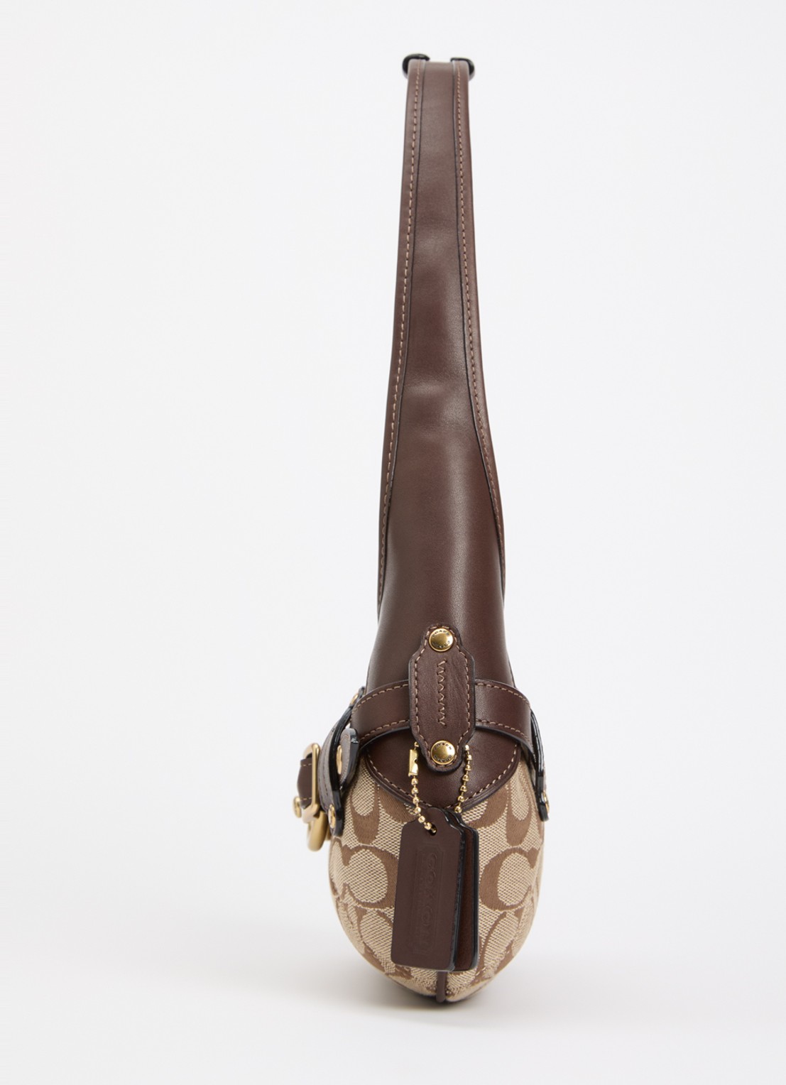Coach Belted Ergo 26 schoudertas met leren details en logoprint - detail 2 bruin