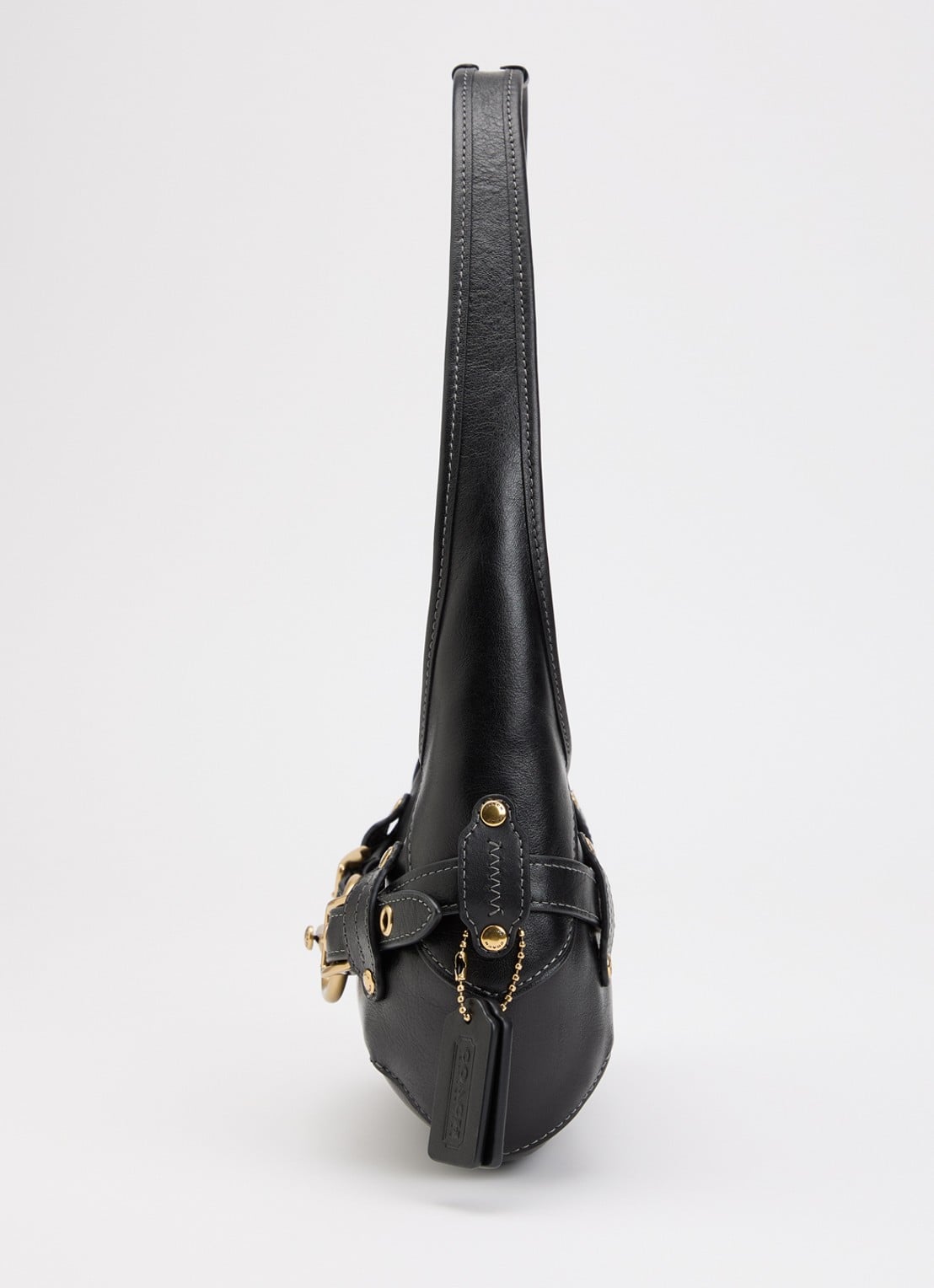 Coach Belted Ergo 26 schoudertas van leer - detail 3 zwart