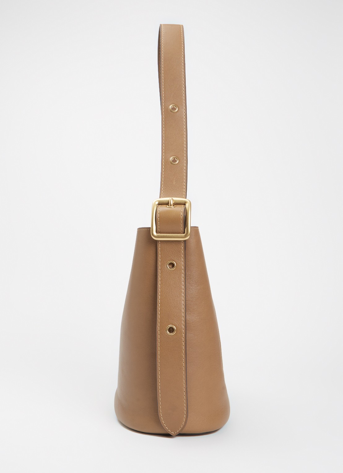 Coach Bleecker schoudertas van leer met uitneembaar etui - detail 5 khaki