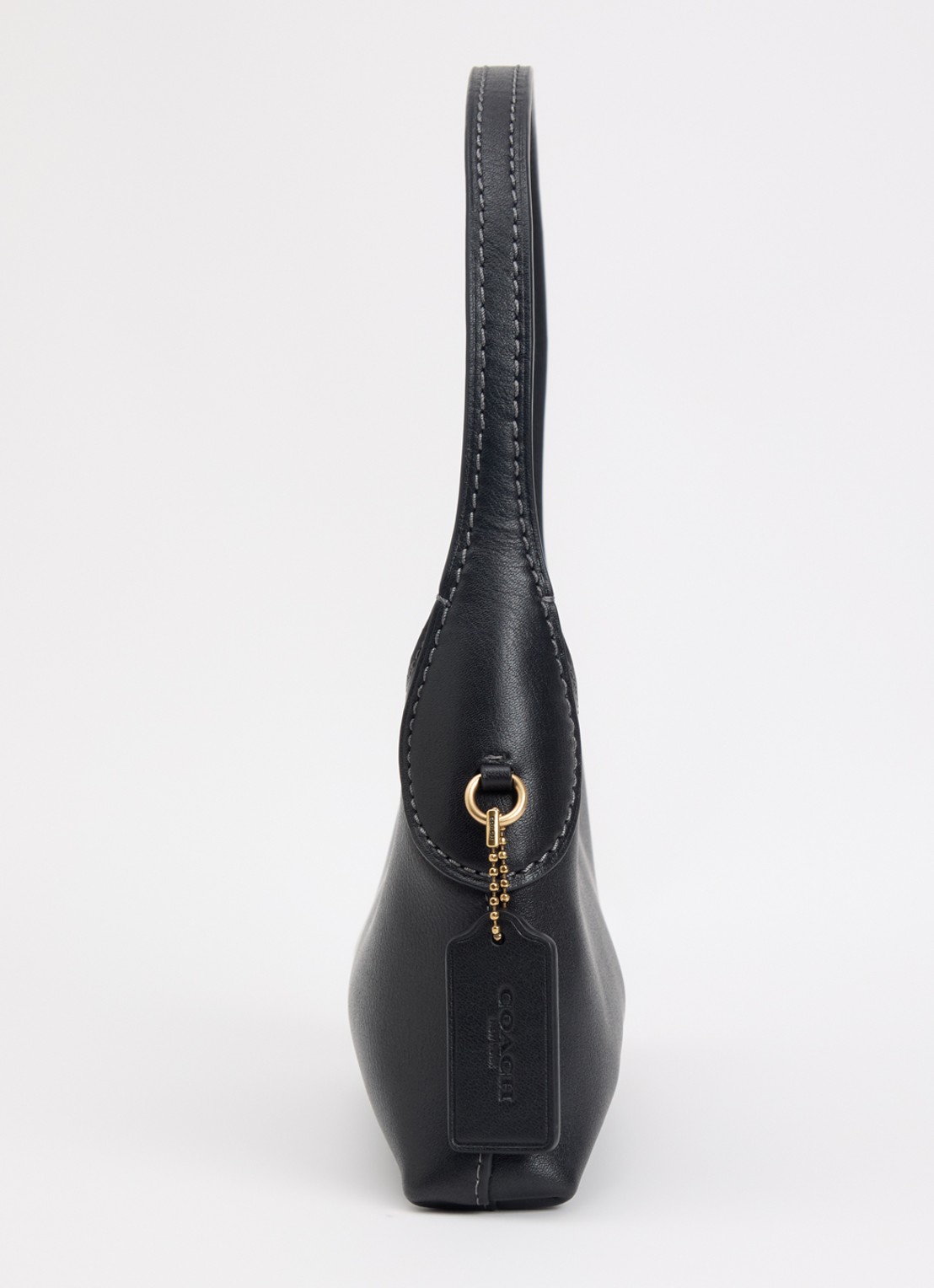 Coach Brooklyn 24 schoudertas van leer - detail 3 zwart