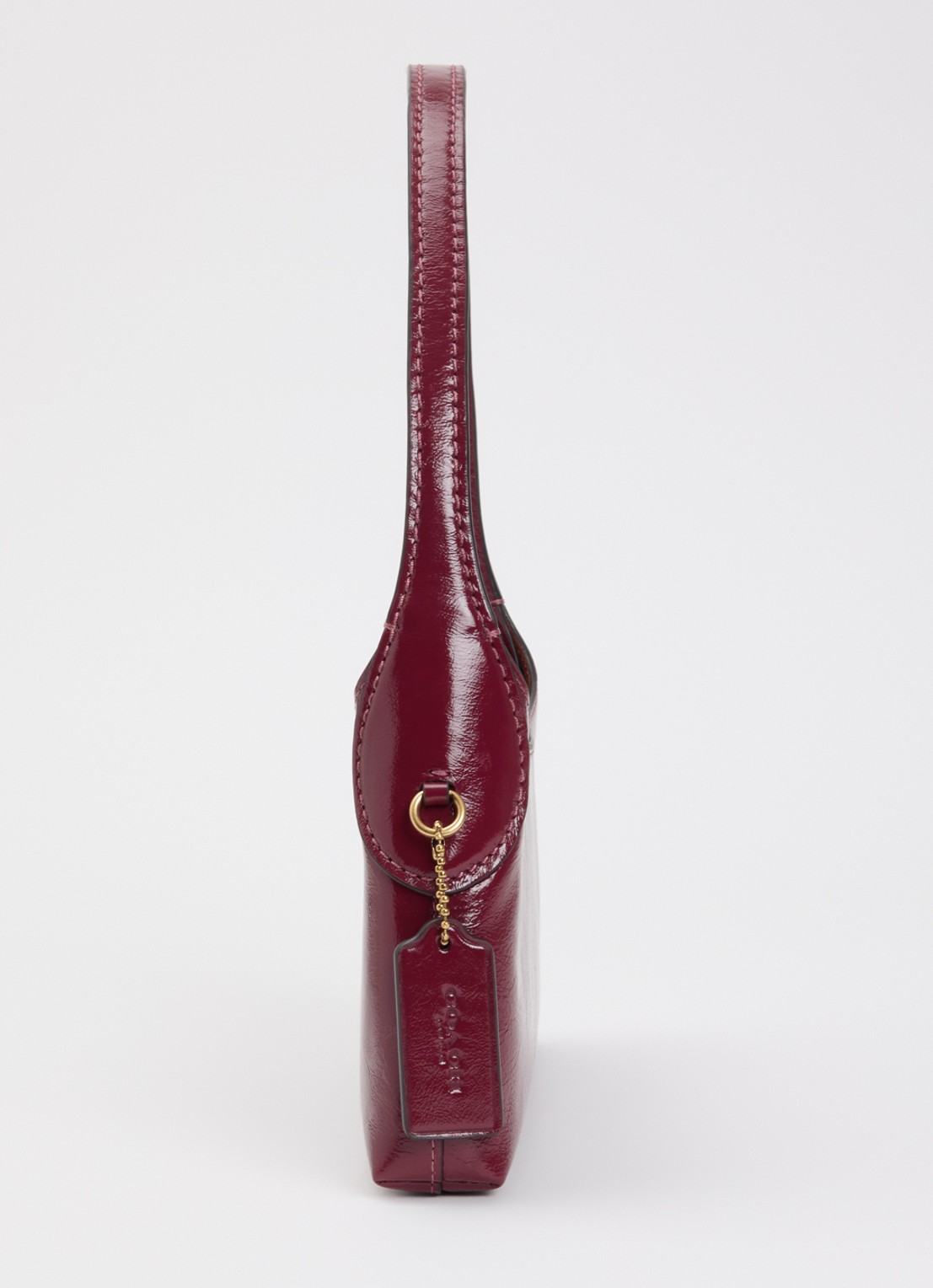 Coach Brooklyn 26 schoudertas van lakleer - detail 4 cranberryrood
