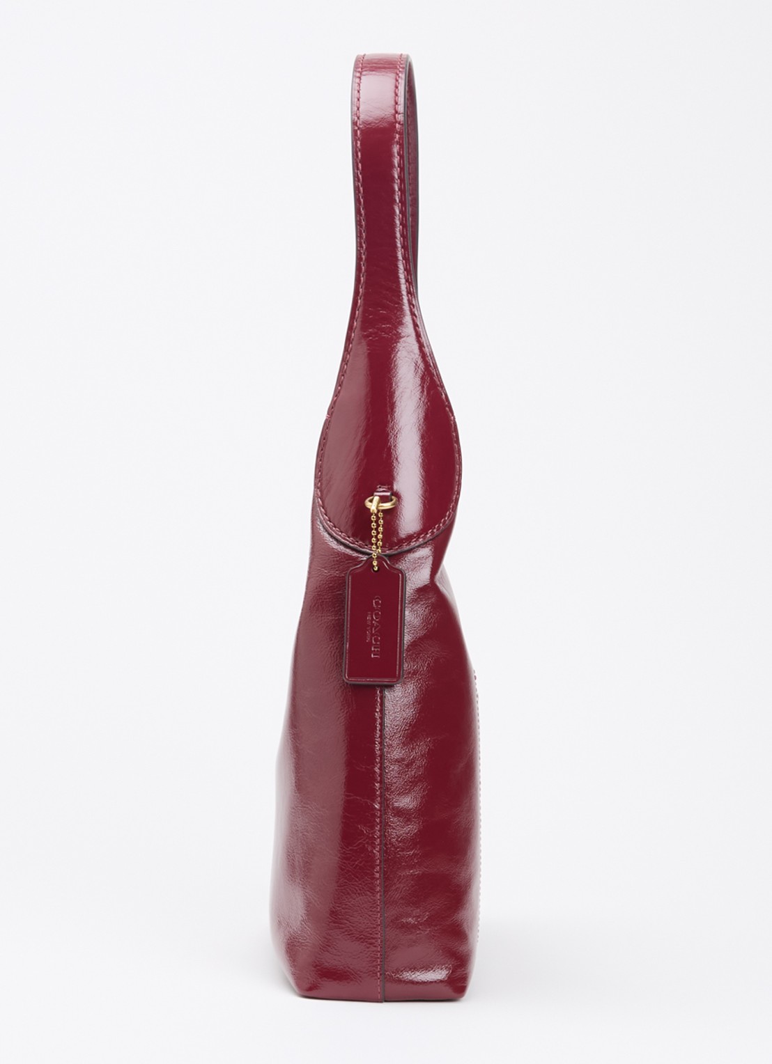 Coach Brooklyn 26 schoudertas van lakleer - detail 4 cranberryrood