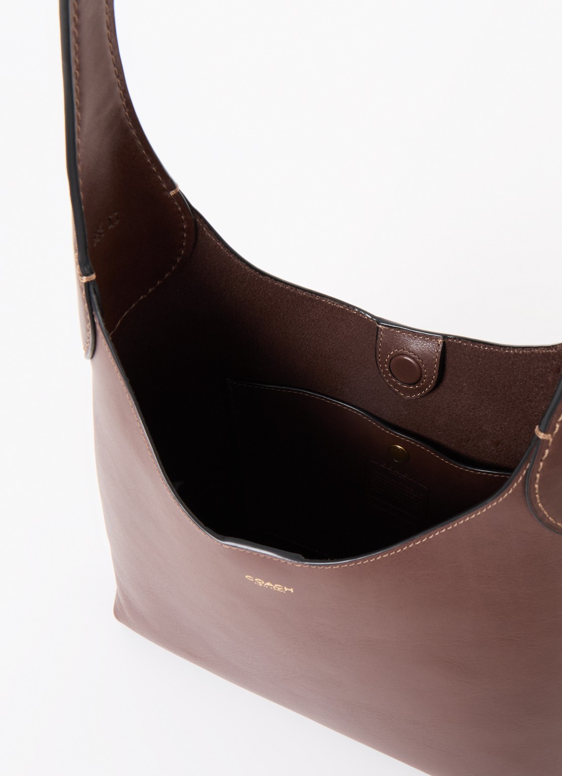 Coach Brooklyn 28 schoudertas van leer - detail 4 donkerbruin