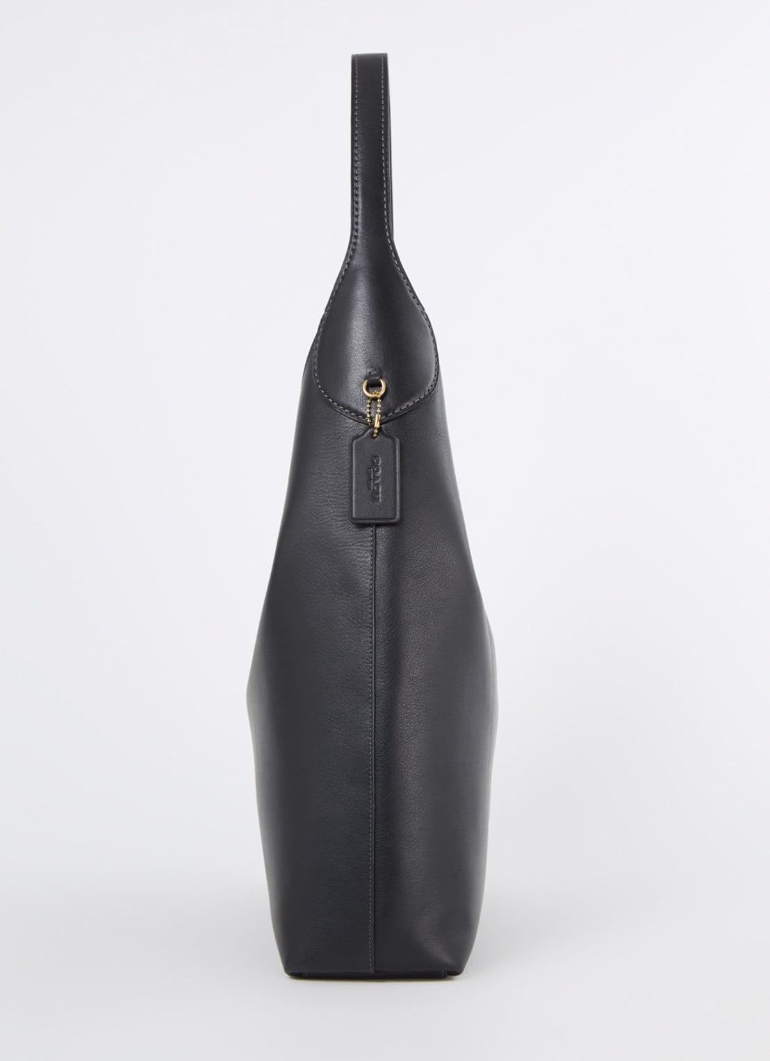 Coach Brooklyn 39 schoudertas van leer - detail 3 zwart