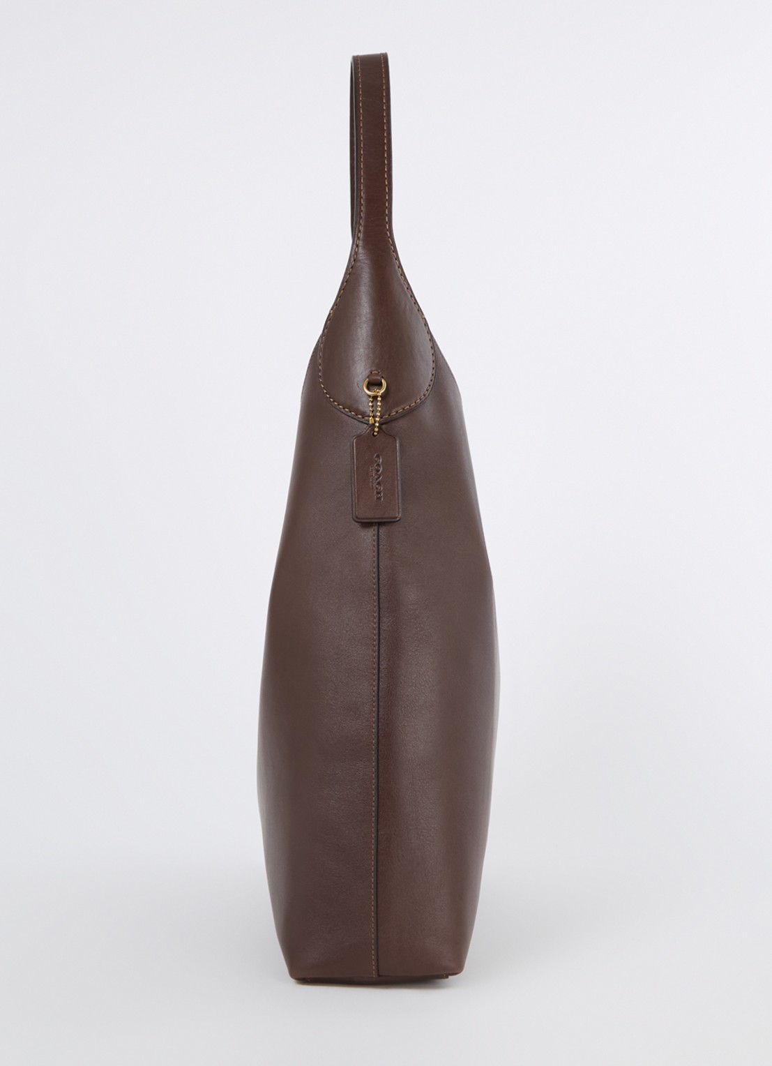 Coach Brooklyn 39 schoudertas van leer - detail 3 donkerbruin