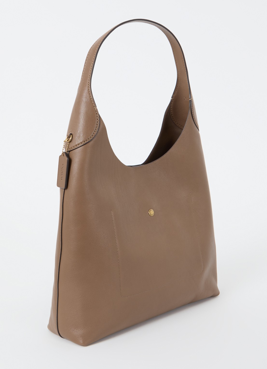 Coach Brooklyn 39 schoudertas van leer - achterkant bruin