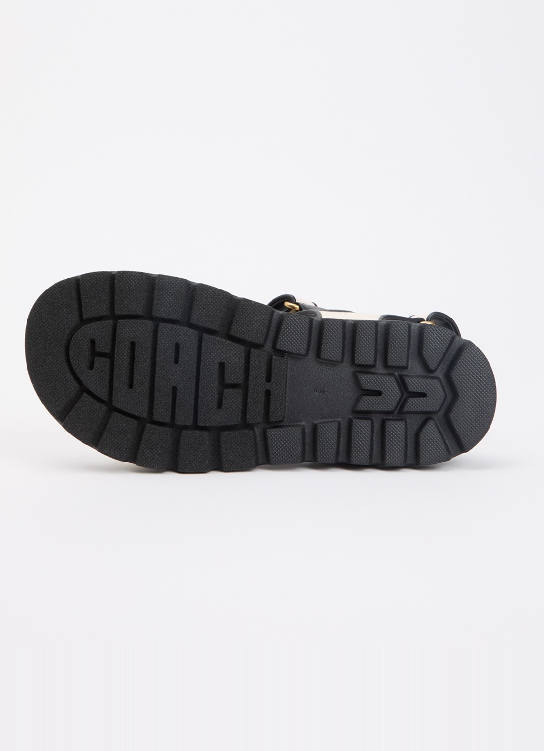 Coach Brynn sandaal met logo - detail 4 gebroken wit