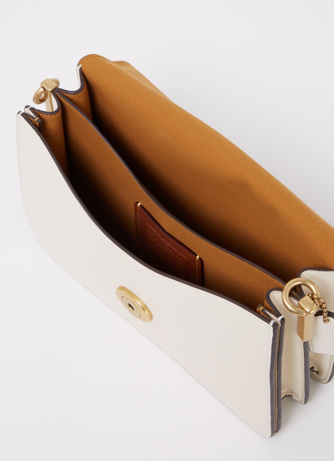 Coach  Chain Tabby schoudertas van leer - detail 2 creme