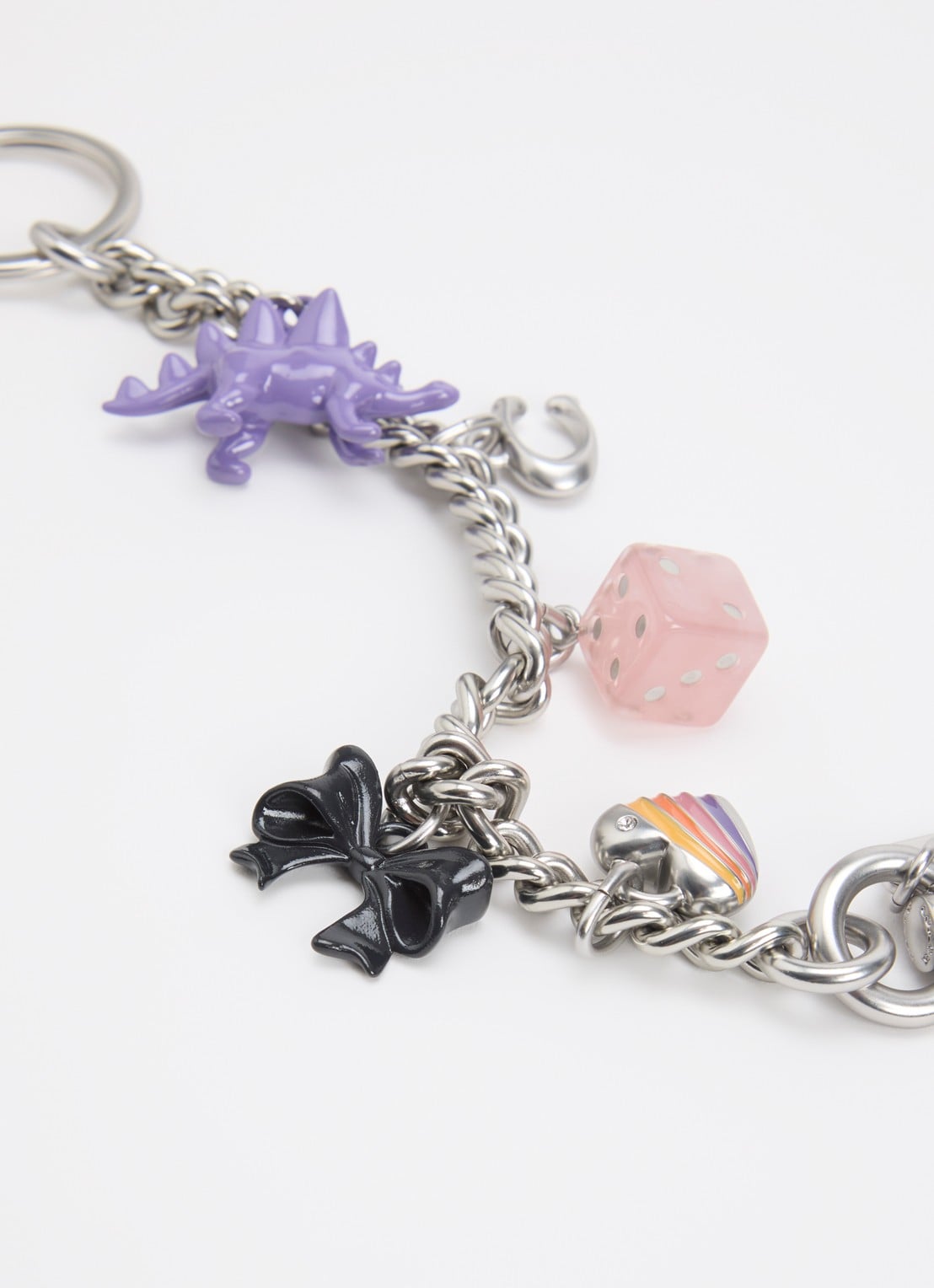 Coach Chain tasbedel - detail 2 zilver
