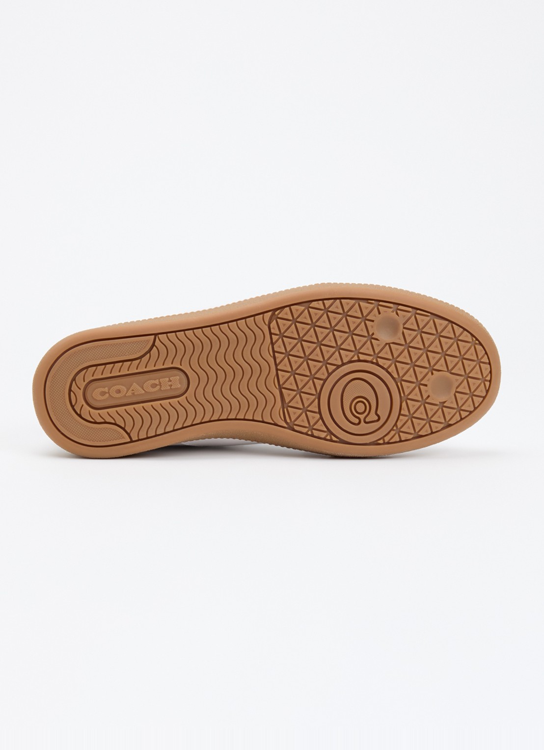 Coach Ellis sneaker van leer met suède details - detail 4 gebroken wit
