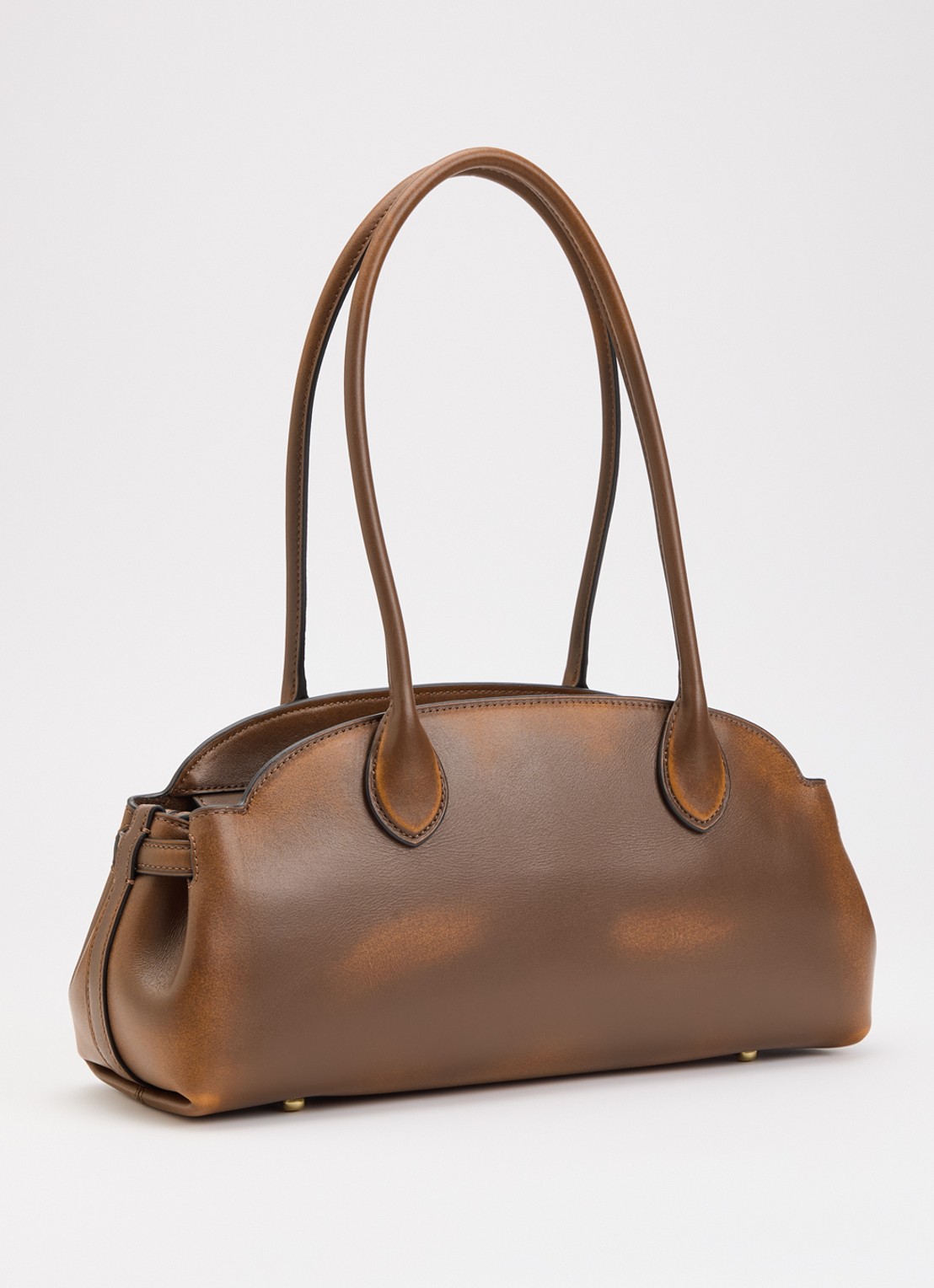 Coach Empire 34 schoudertas van leer - achterkant bruin