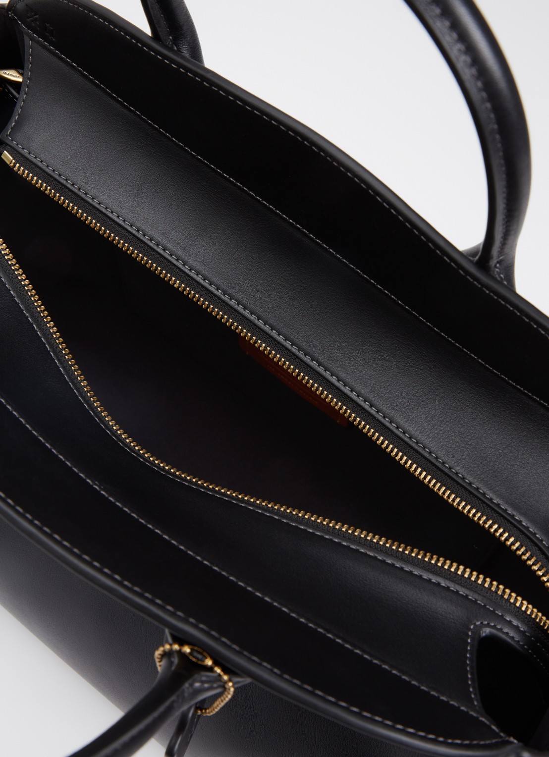 Coach Empire handtas van leer met afneembare schouderriem - detail 2 zwart