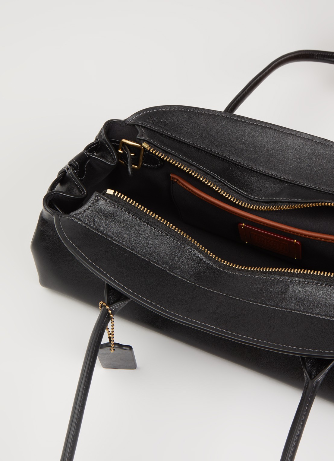 Coach Empire schoudertas van leer - detail zwart