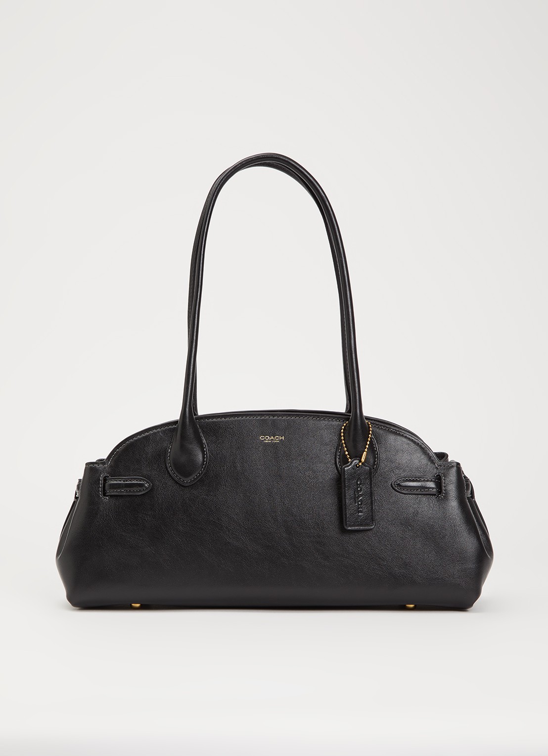 Coach Empire schoudertas van leer - voorkant 4 zwart