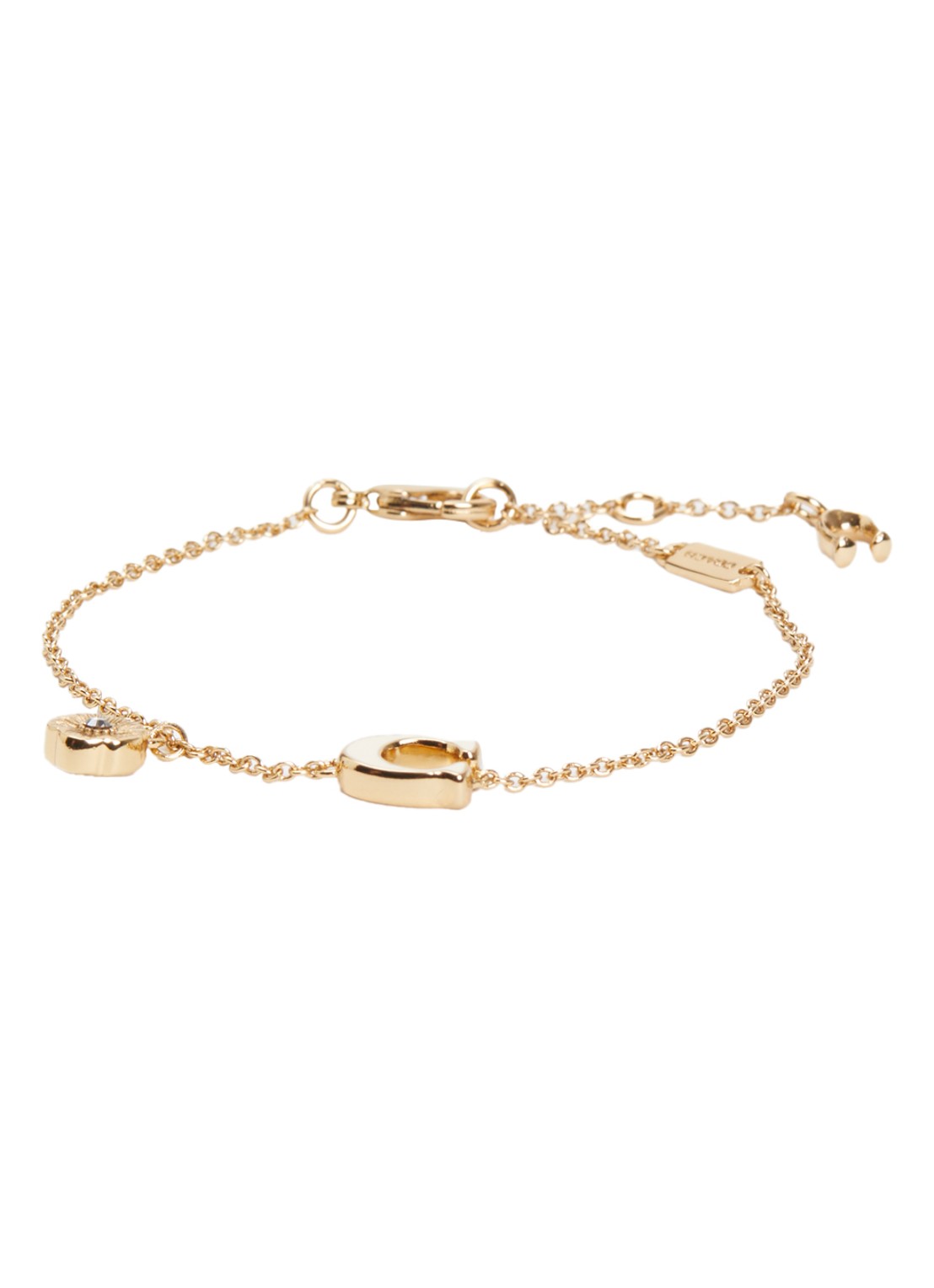 Coach Enamel armband verguld - voorkant ivoor