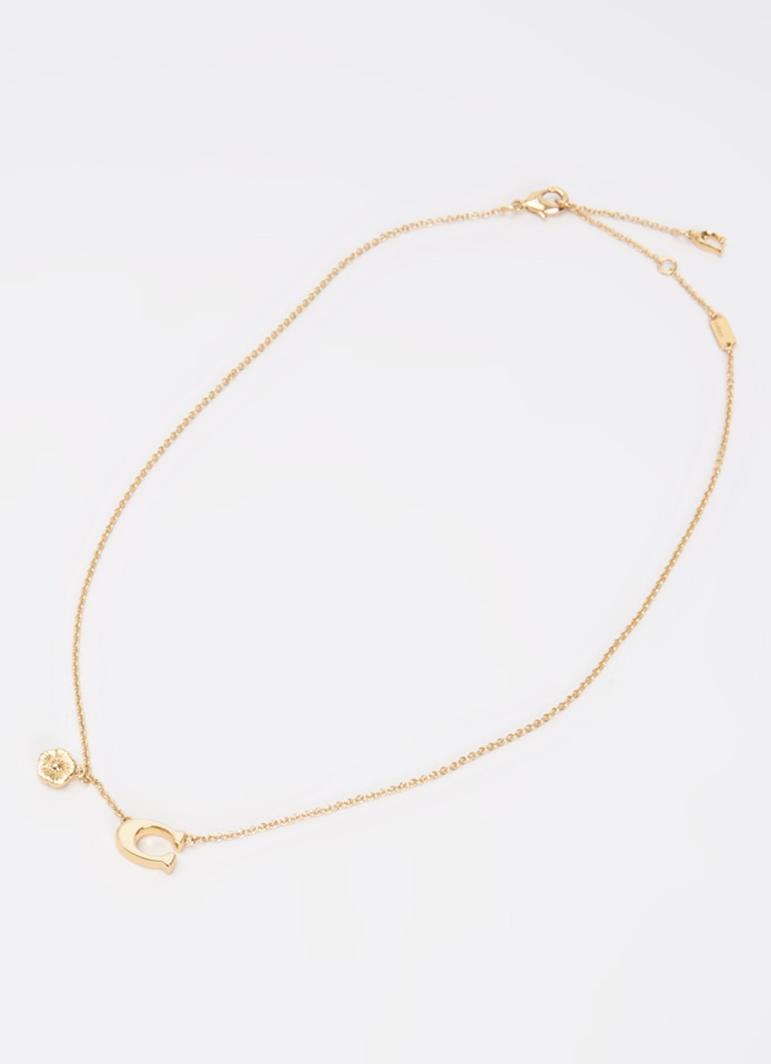 Coach Enamel C ketting  - detail goud