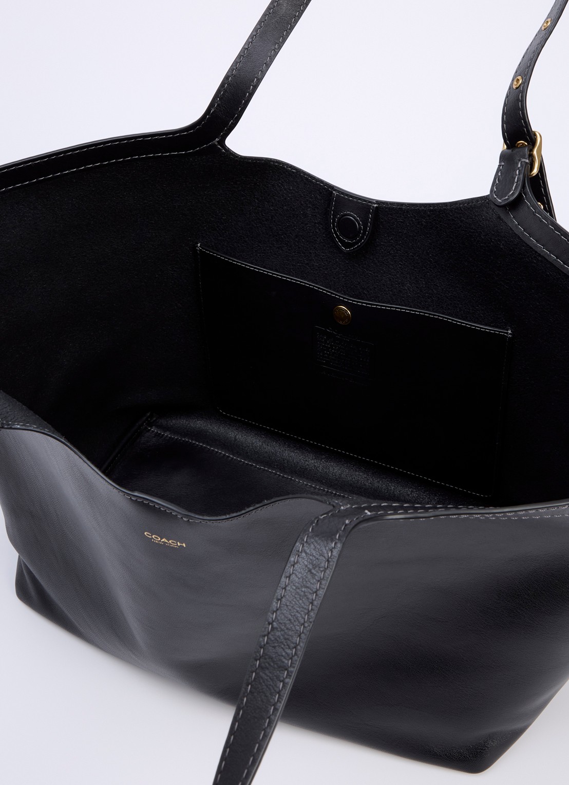 Coach Gramercy shopper van leer  - detail 4 zwart