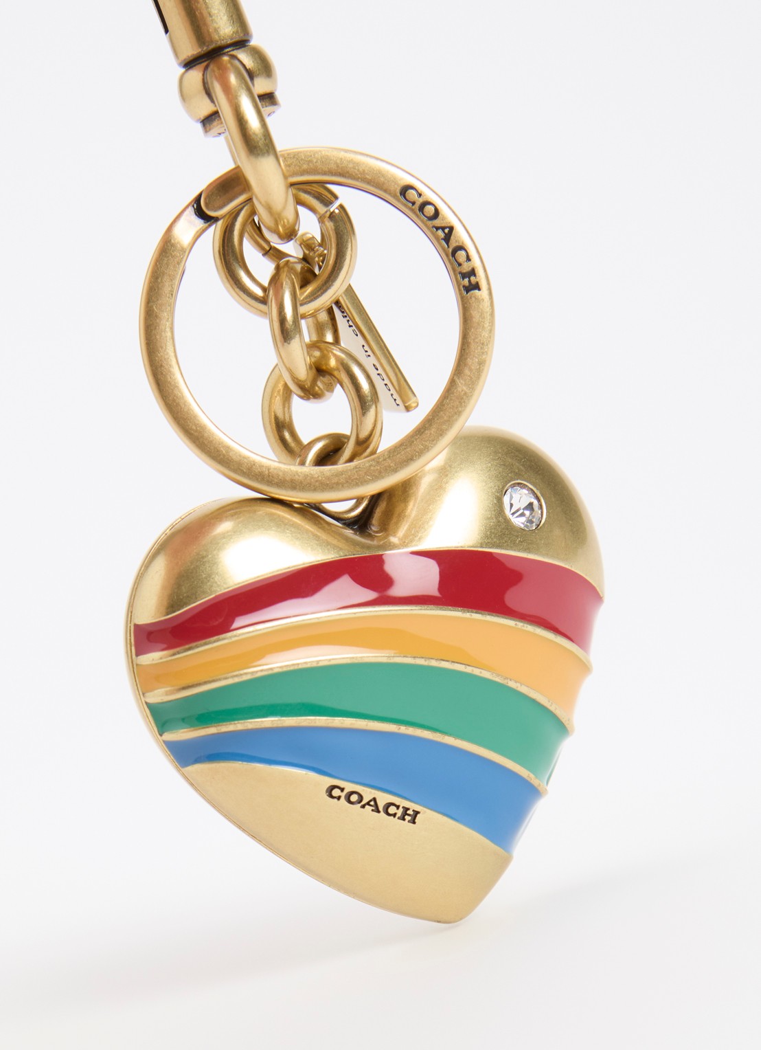 Coach Heart tasbedel - detail goud